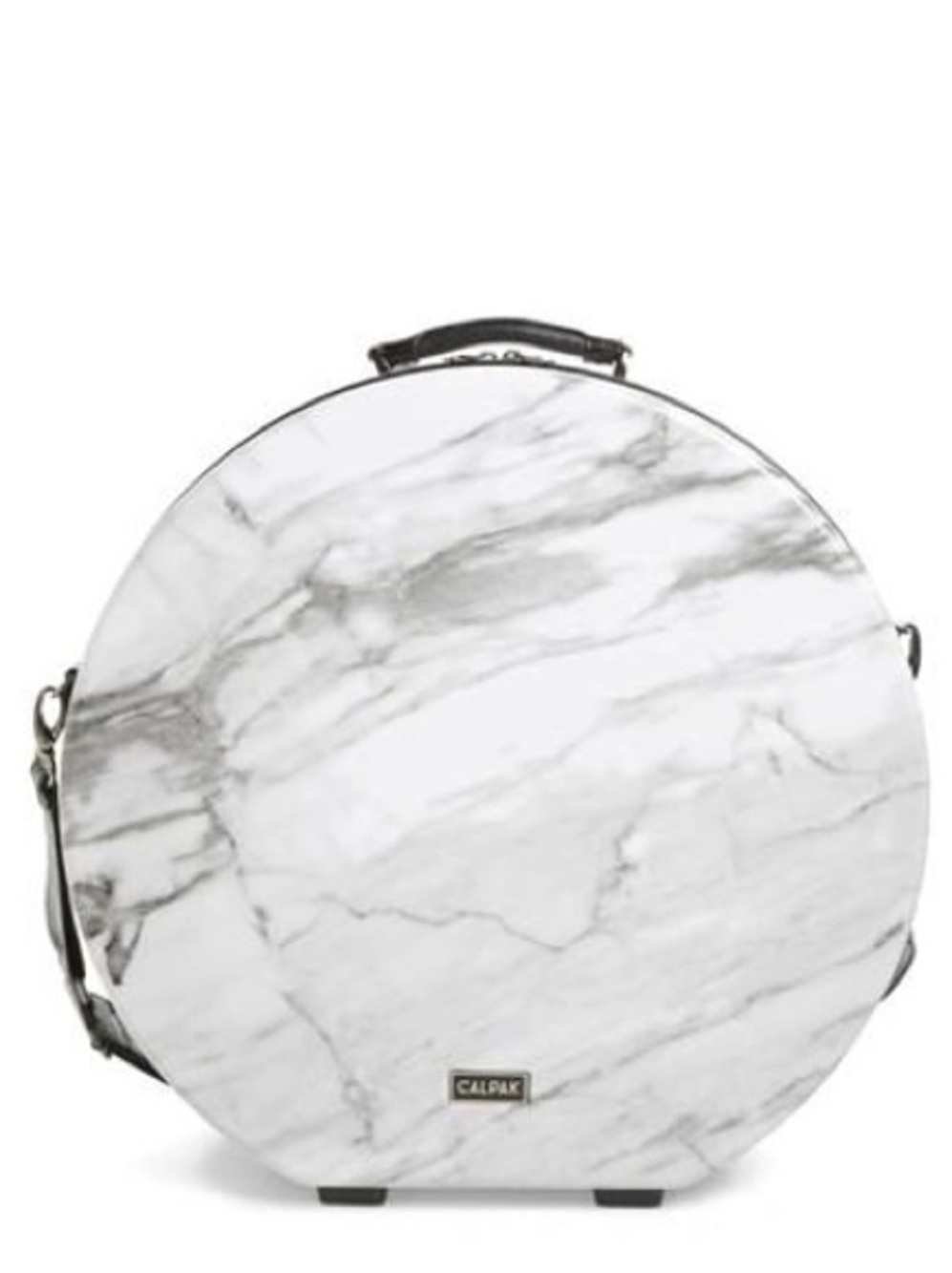 Calpak Baye - Large Size Travel Hard Hat Box in White & Gray Milk Marble